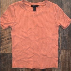 Ribbed Salmon Short-Sleeve from Forever 21.